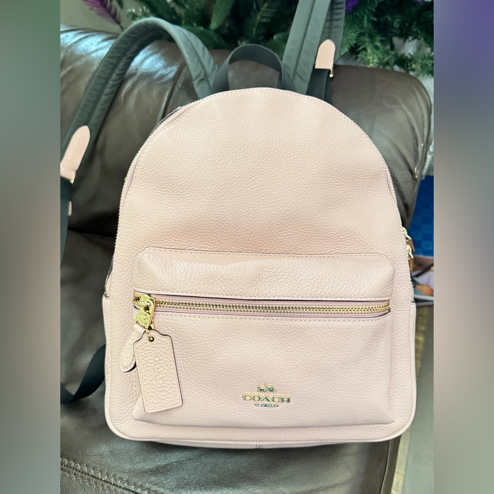 ✅SALE “Coach” Court in Pink Leather Backpack
